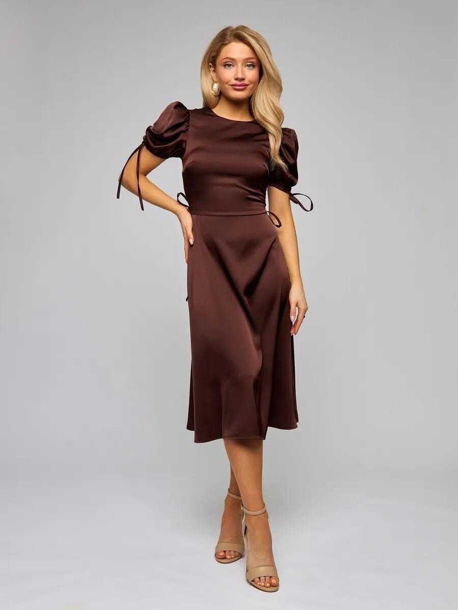 linen semi formal dress Buy Women's 100% Linen Semi-Formal Wear Regular Fit Dress|Cottonworld main image 1