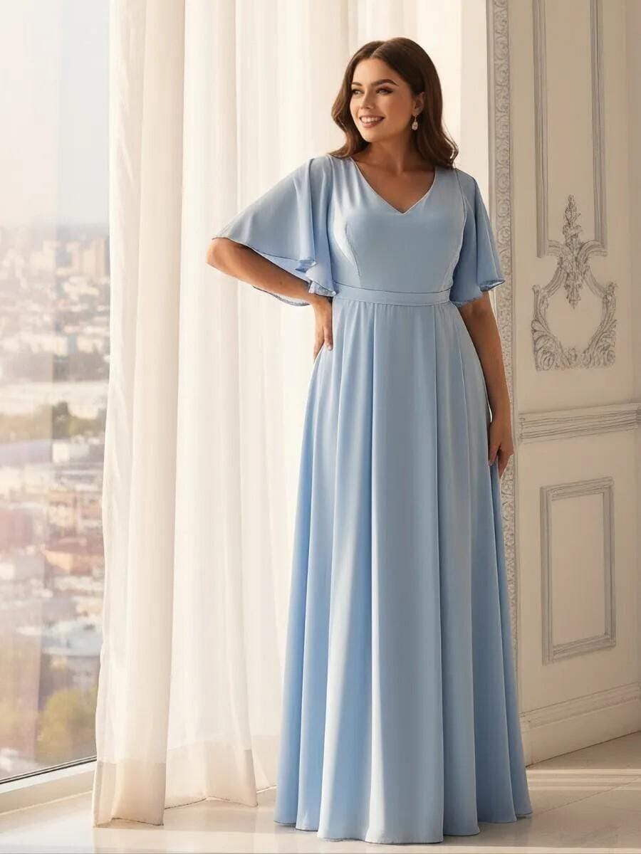 blue dress for baby girl Kristen Classic Bridesmaids Dress main image 1