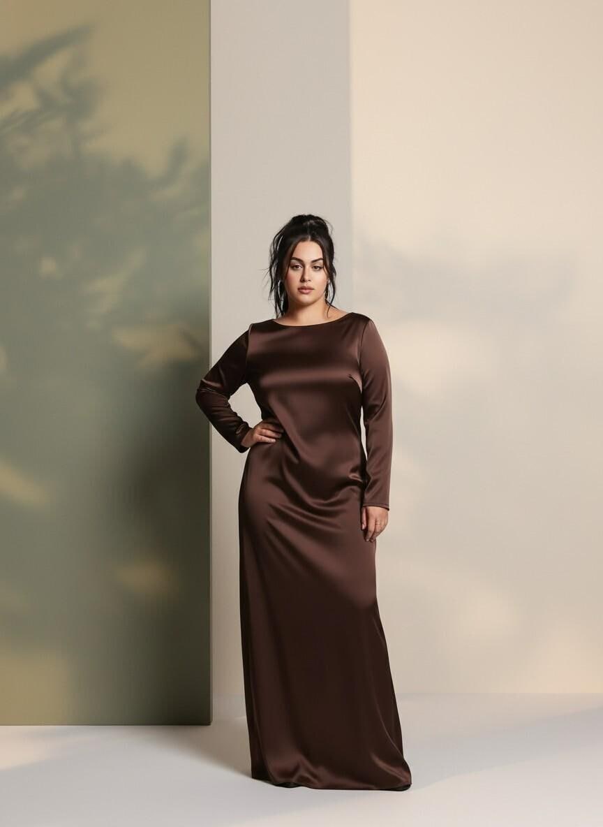 plus size chocolate bridesmaid dresses Duntery Plus Size Bridesmaid Dress One Shoulder Pleated Simple Chiffon Maxi Plus Size Dress, Terracotta