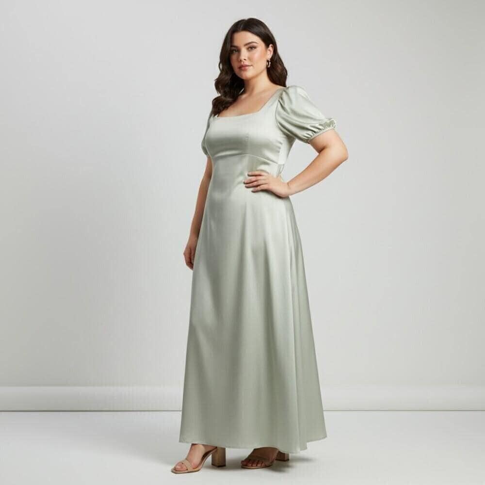 bridesmaid dresses in regency Custom Made Regency Dress Customize Size / Dark Green main image 0