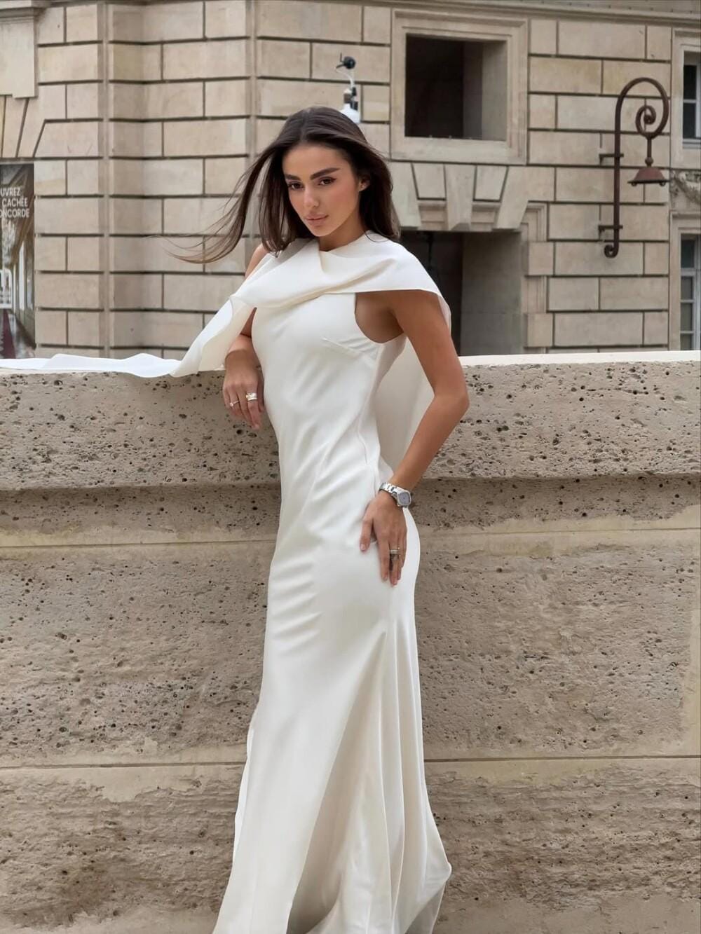 nola formal dresses Black Backless V Neck Sheath Column Prom Dress With Slit – Sassymyprom main image 1