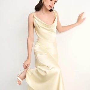 Bridesmaid Dress Satin Pastel - Etsy Bridesmaid Dress Satin Pastel - Etsy