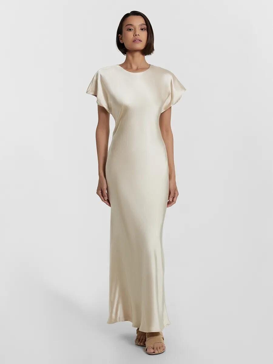 Latte Bridesmaid Dress - Etsy UK