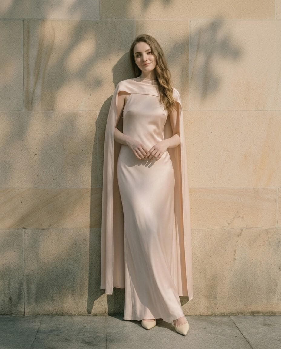 Nude Maxi Dress - Etsy