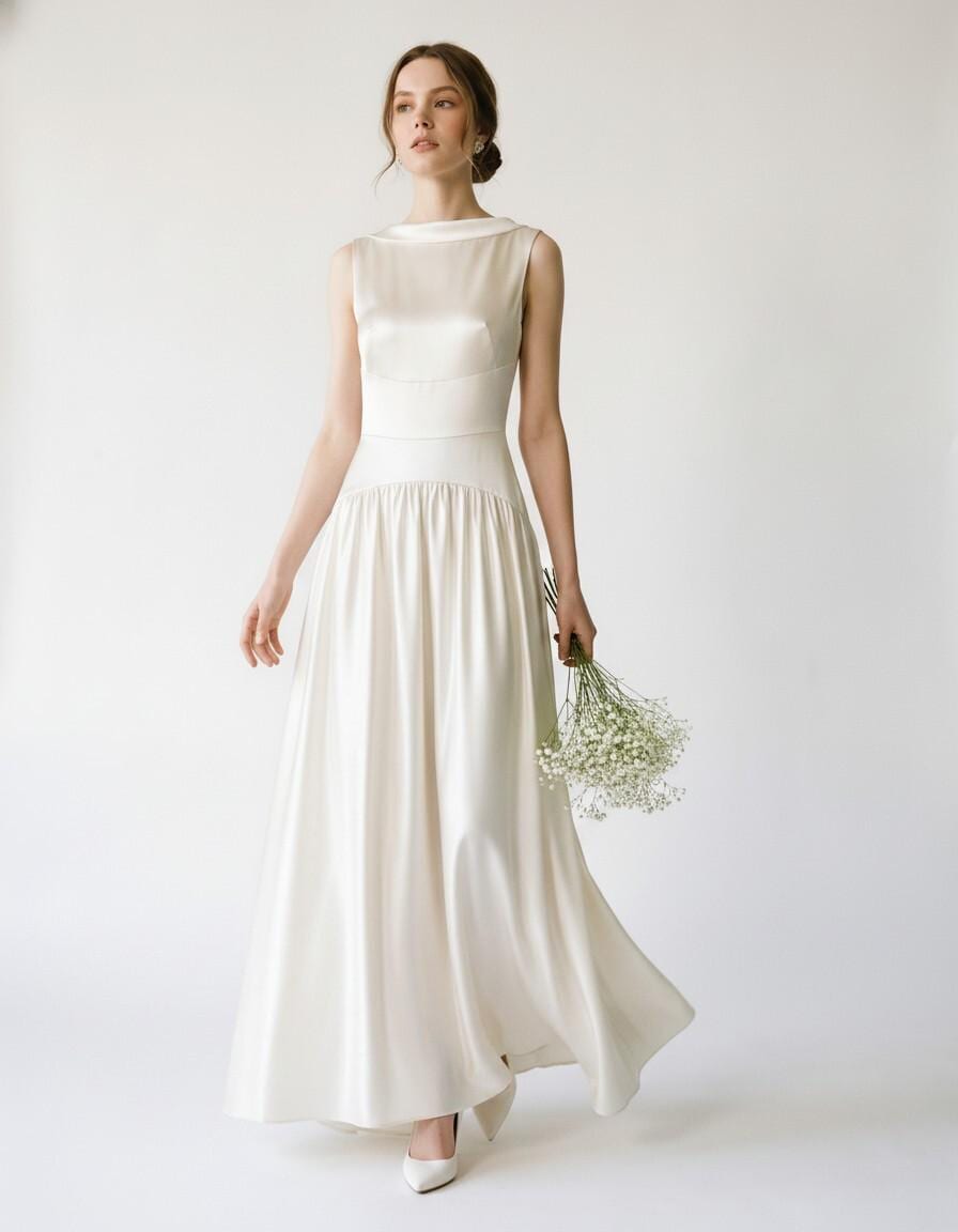 Watteau Back Dress