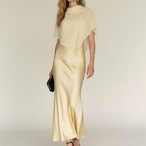 Midi Dress With Cape - Etsy