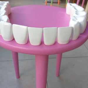 Unique Handmade Tooth Shaped Coffee Table