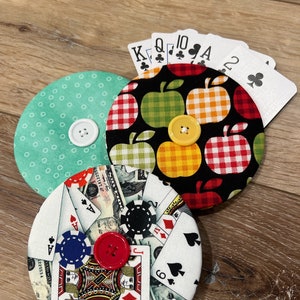 Porte-cartes à jouer, particulièrement adapté aux enfants ou aux personnes âgées souffrant d'arthrite - porte-cartes rond - porte-cartes rond