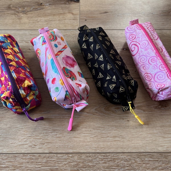 Pencil case - zip up pencil pouch - zippered pencil case - zipped pencil case - pencil pouch