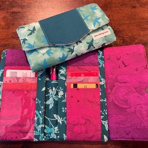 Cartera de mujer de tres pliegues - Cartera plegable - Cartera con cierre magnético
