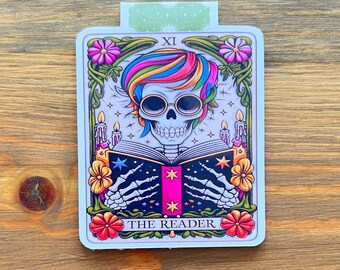 Marcapáginas magnético de la carta del Tarot del Lector – Regalo para amantes de los libros