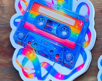 90s Cassette Tape Magnetic Bookmark – Water Resistant Planner Accessory