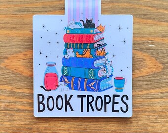 Gatitos amantes de los libros - Marcapáginas magnético - Regalo resistente al agua