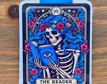 Marcapáginas magnético de la carta del Tarot del Lector – Regalo para amantes de los libros