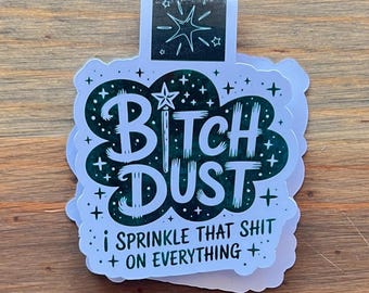 Marcapáginas magnético "Polvo de Perra" – Regalo resistente al agua