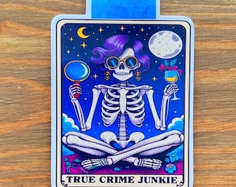 Marcapáginas magnético para fanáticos del crimen real – Accesorio para planificador de cartas del tarot