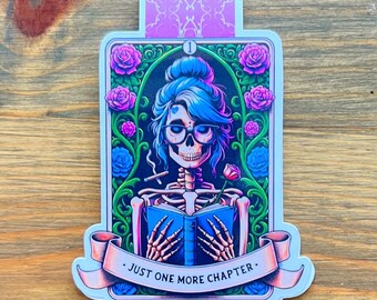 Marcapáginas magnético con la carta del Tarot "Solo un capítulo más" – Regalo para amantes de la lectura