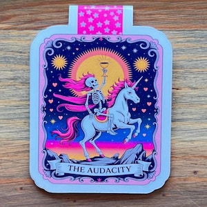 The Audacity Tarot Card Magnetic Bookmark – Book Lover Gift