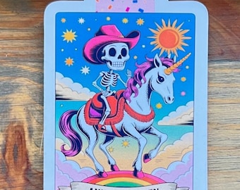 Marcapáginas magnético del Tarot para amantes de la ansiedad – Regalo para amantes de los libros