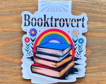 Booktrovert - Marcapáginas magnético - Regalo resistente al agua