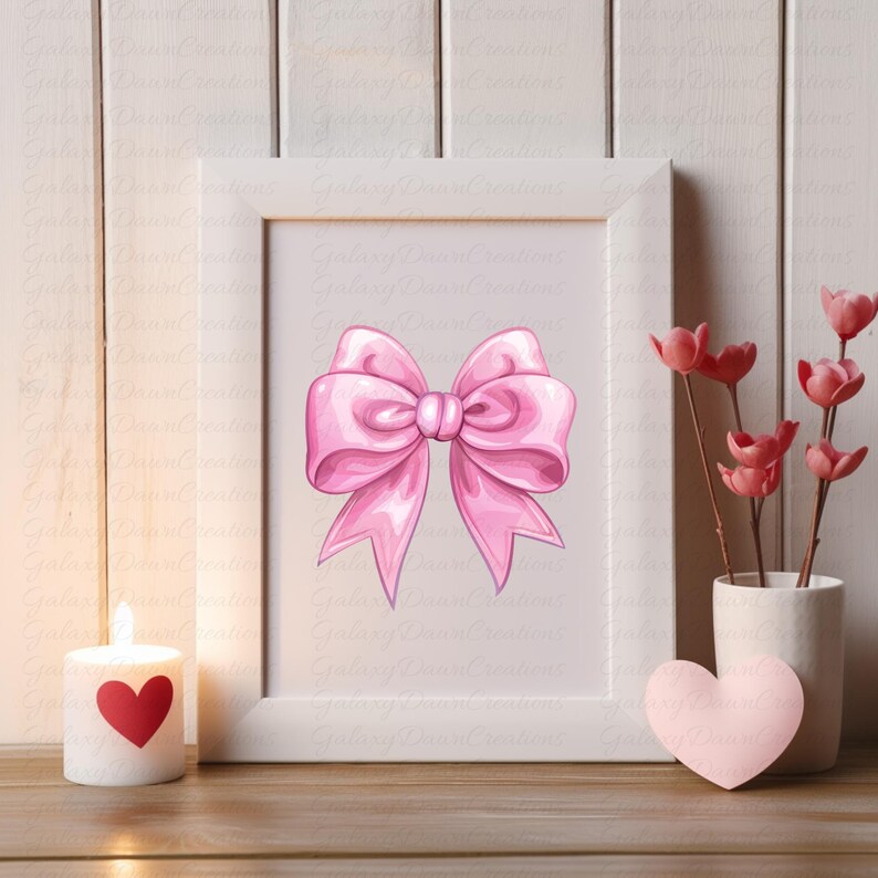 Pink Bow Clipart, Cute Cartoon Style Hair Ribbon PNG, Coquette ...