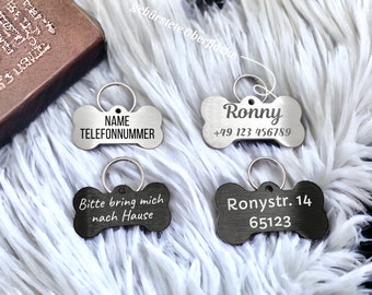 Dog tag with engraving ID dog engraved for dogs collar tag