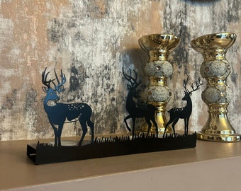 Decorative Deer Metal Quadruple Candle Holder,Home Decor,Room Decoration,Gift For Her,Candle Holder,Candlestick,Home Gift,Home Decor