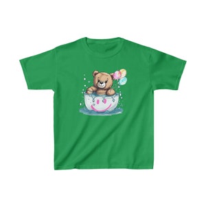 Camiseta de algodón pesado para niños, camisa de oso de peluche, camisa de oso de peluche vintage, camisa de oso de peluche retro, camiseta de oso fresco, camisa de oso divertido, regalo de verano imagen 5