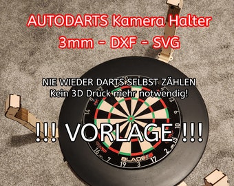 AUTODARTS lasergesneden sjabloon, camera-arm, camerahouder voor Autodarts-systeem, nooit meer zelf darts tellen