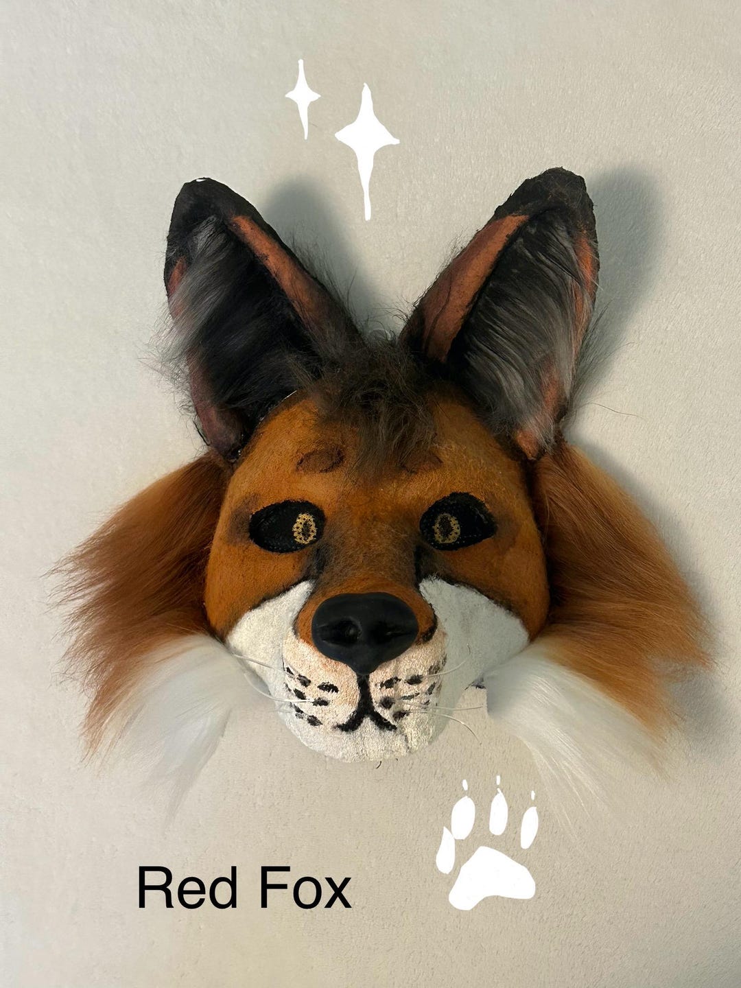 Custom Red Fox Mask - Etsy