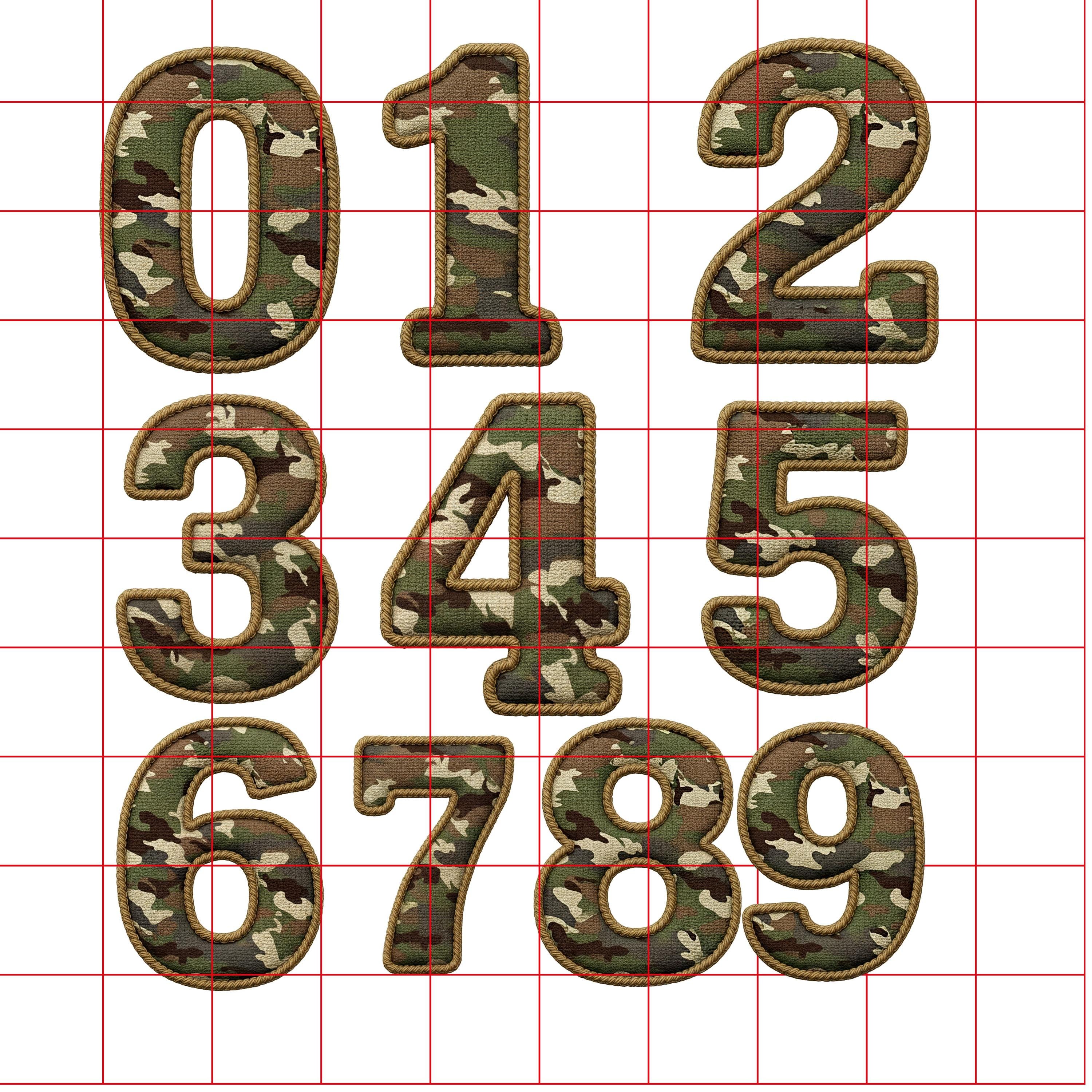 Camouflage Alphabet • Army Camo Letters & Numbers PNG, Alphabet PNG ...