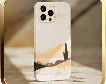 Boho Desert Phone Case For iPhone 15 14 13 Pro Max 12 Mini 11 XR XS 7 8 iPhone Cover Aesthetic Cute Minimalist Recyclable Wireless Charging