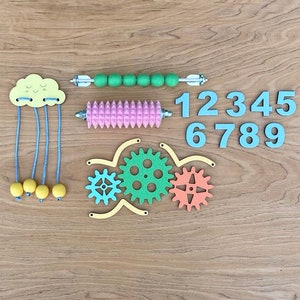 Busy board parts, busy board accessories, Busy board zubehr, Busy board DIY, Sensory board pieces, Activity board details, Busy board items