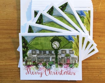 Christmas Cards - Department Store Snowflakes, Pinehurst, NC