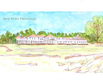 Golf Course - Pinehurst, NC Giclee Print