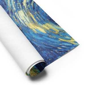 Van Gogh Starry Night Inspired Wrapping paper sheets