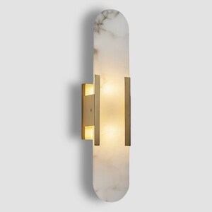 Marble Antique Gold Wall Sconce