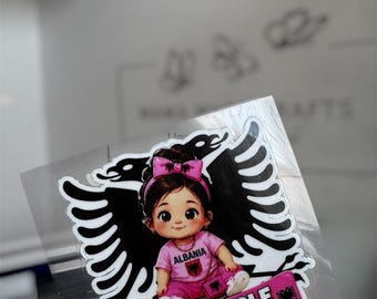 Mini Adler an Bord 3D-UV-Autoaufkleber