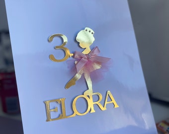 Ballerina cake topper
