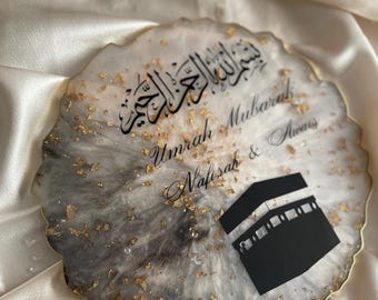 Umrah Mubarak resin plaque/Umrah/ Haj gift