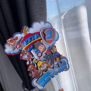Paw patrol cake topper