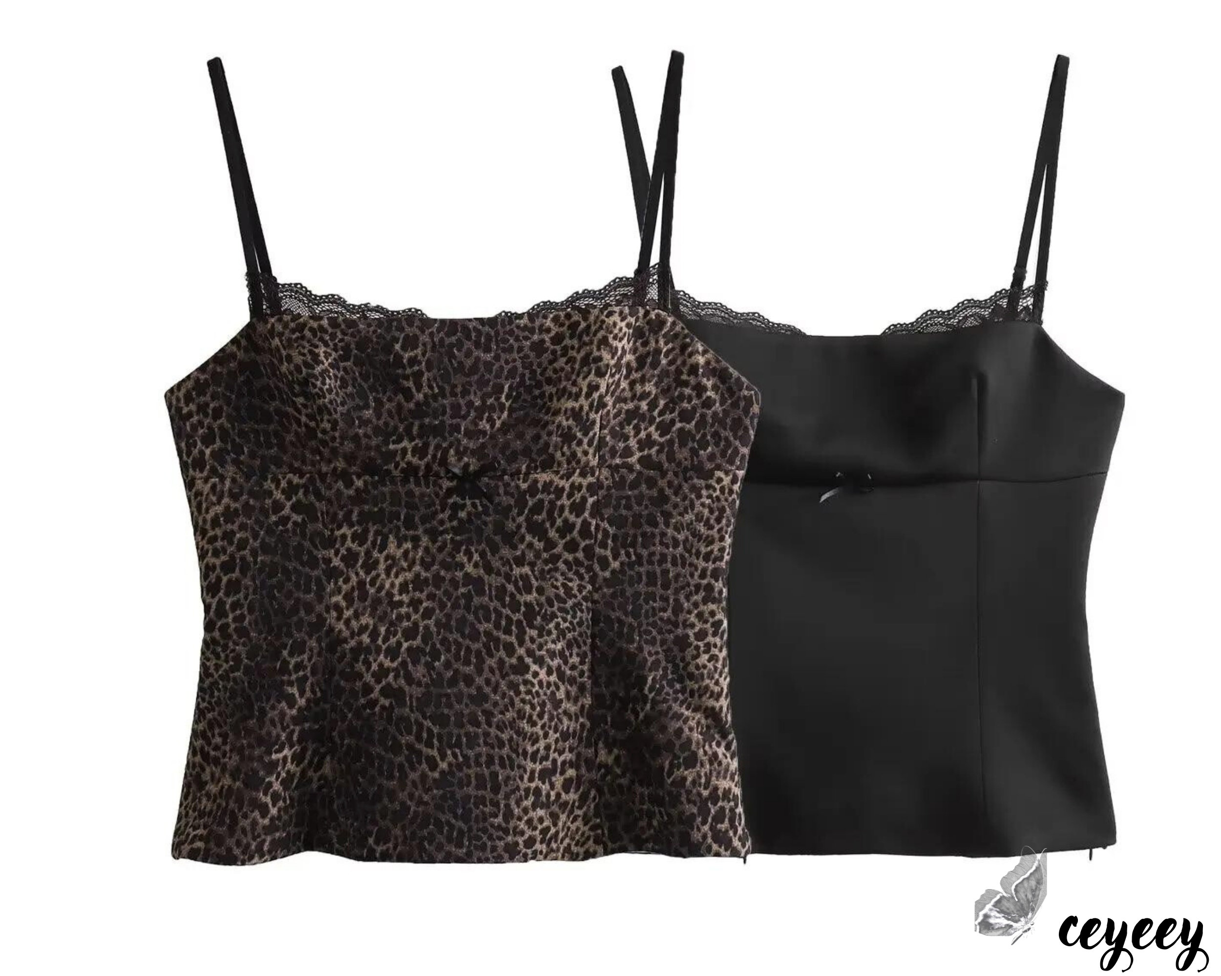 Vintage Sheer Leopard Camisole - Small