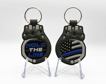 Law Enforcement Double-Sided PVC Keychain