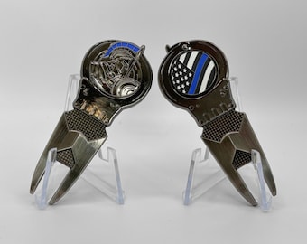 Law Enforcement Golf Divot Repair Tool and Ball Marker
