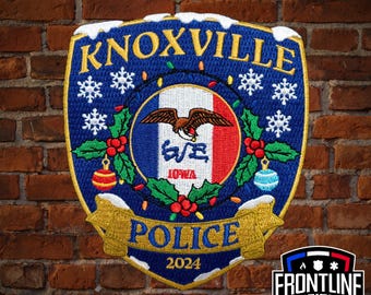 Knoxville, Iowa Police Department Christmas Patch