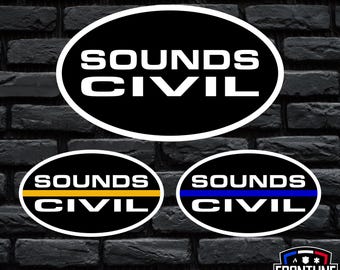 Sounds Civil Sticker