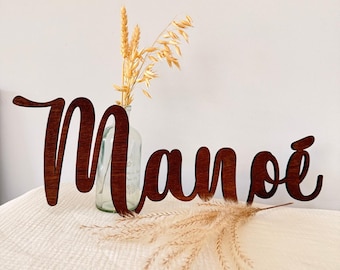 Personalized wooden name sign, 5mm thick