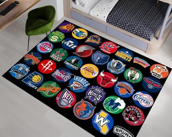 Dywan do koszykówki, dywanik drużyny NBA, dywanik do pokoju chłopców, dywanik sportowy, dywanik do pokoju dziecięcego, dywan niestandardowy, dywan Hypebeast, dywanik, spersonalizowany dywan, unikalny dywan, prezent dla niego