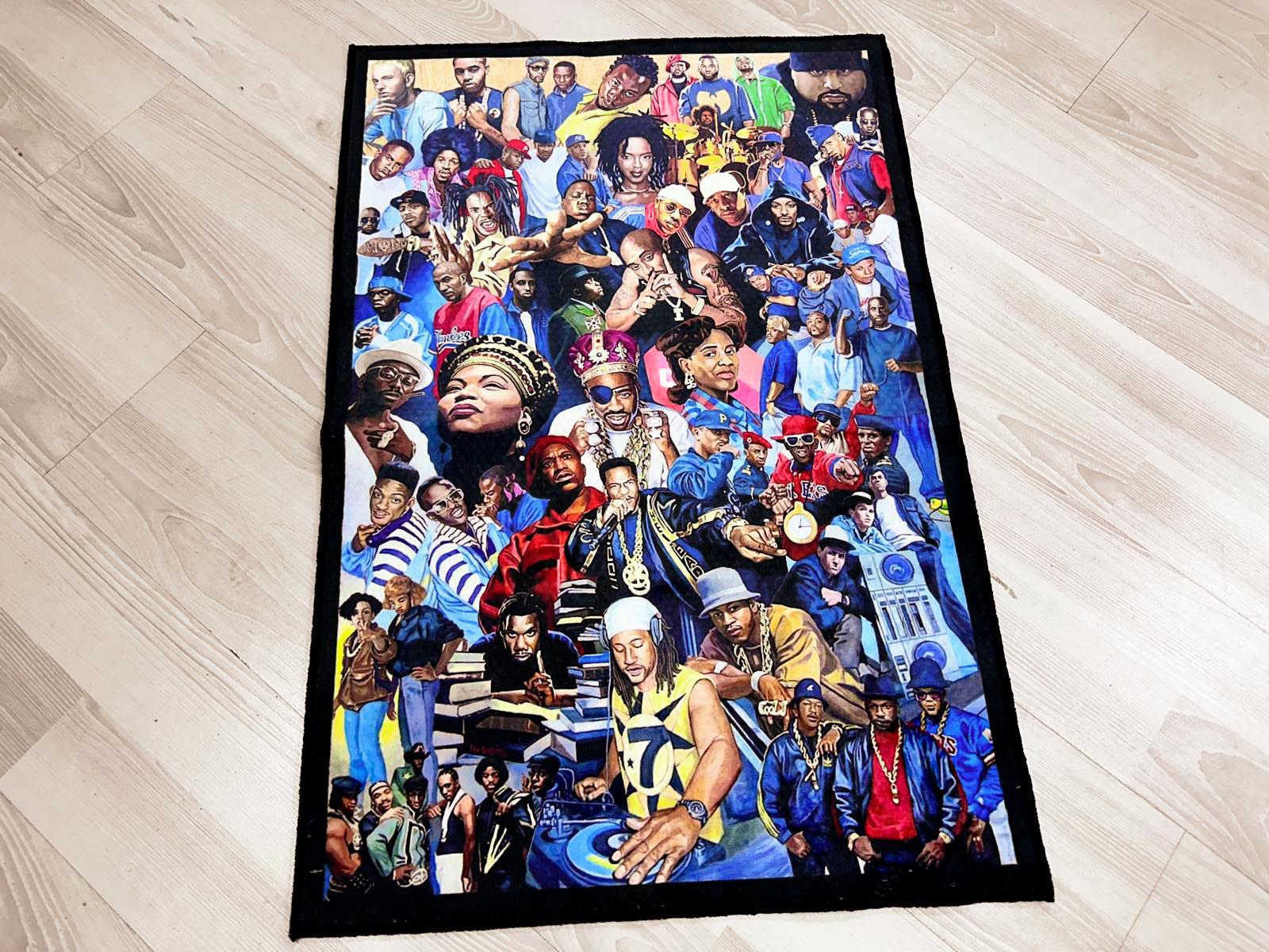 Rap Designed Rug Hiphop Rug, Legends Rug,rappers Rug,music Rug,music Decor,music Room ...