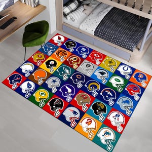 American Football Team Rug,Football Rug,Sport Rug,Boys Room Rug,Custom Rug,Hypebeast Rug,Area Rug,Personalized Rug,Unique Rug,Gift For Him